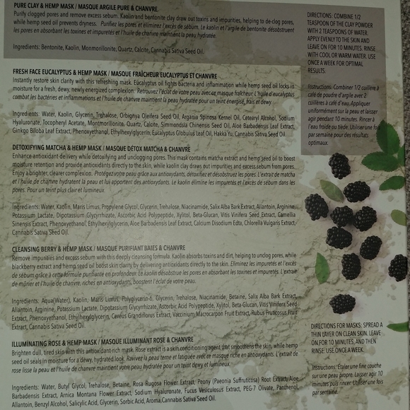 Hemp oil face mask - Picture 2 of 5